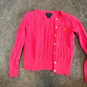 Ralph Lauren Girls' Cable-Knit Cardigan - Size 6